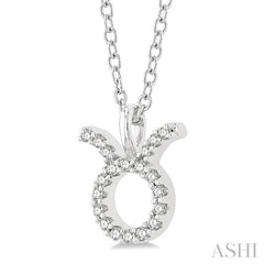 ASHI Taurus Zodiac Diamond Pendant 635Y9PPFSPDWG-TAUR