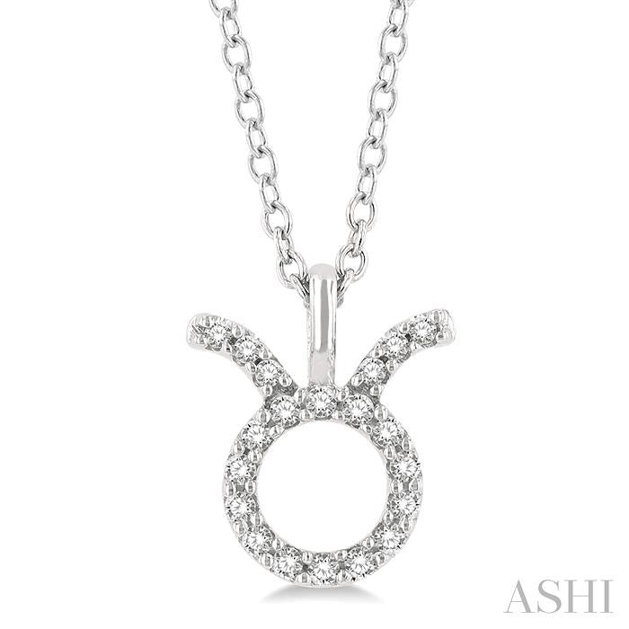 ASHI Taurus Zodiac Diamond Pendant 635Y9PPFSPDWG-TAUR