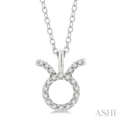 ASHI Taurus Zodiac Diamond Pendant 635Y9PPFSPDWG-TAUR