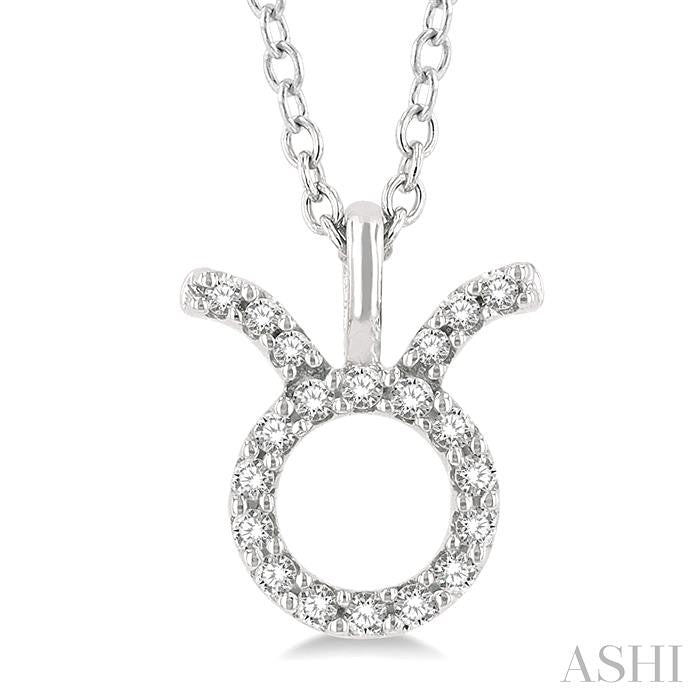 ASHI Taurus Zodiac Diamond Pendant 635Y9PPFSPDWG-TAUR