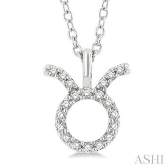 ASHI Taurus Zodiac Diamond Pendant 635Y9PPFSPDWG-TAUR