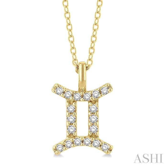 ASHI Gemini Zodiac Diamond Pendant 635Y9PPTSPDYG-GEMI