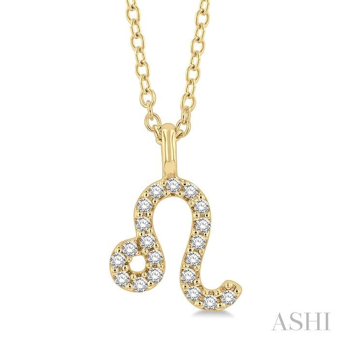 ASHI Leo Zodiac Diamond Pendant 635Y9PPTSPDYG-LEO