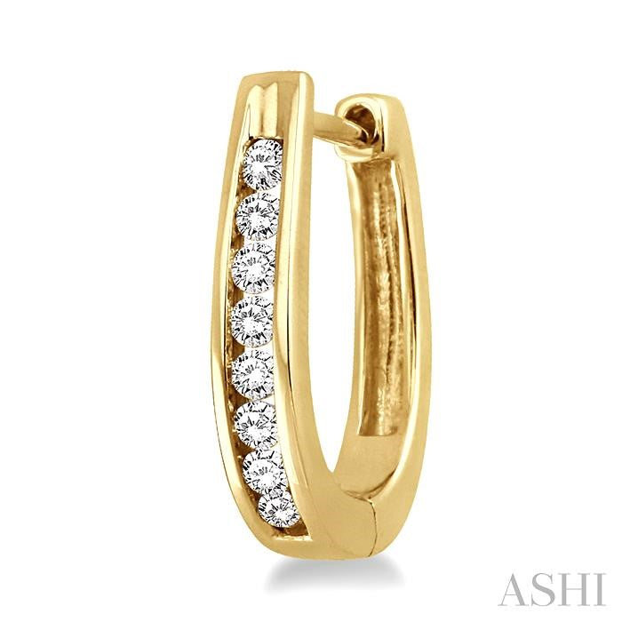 ASHI Diamond Hoop Earrings 63606PPFNERYG