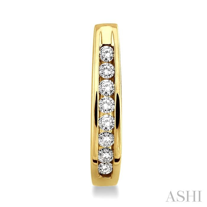 ASHI Diamond Hoop Earrings 63606PPFNERYG