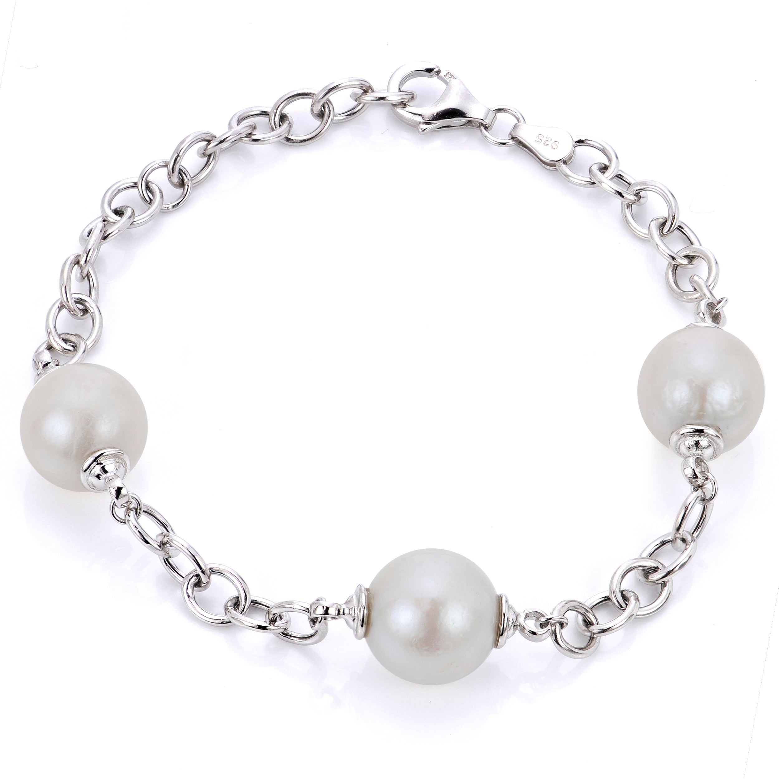 Imperial Partners Sterling Silver Freshwater Pearl Bracelet 636143/FW