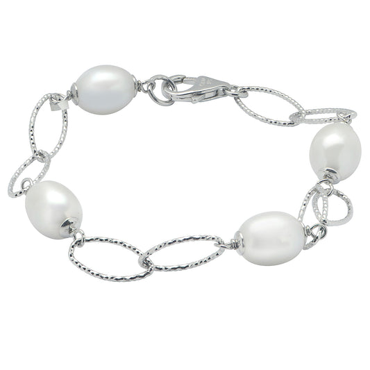 Imperial Partners Sterling Silver Freshwater Pearl Bracelet 637881/FW