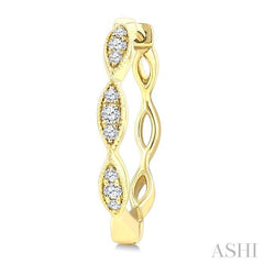 ASHI Diamond Fashion Hoop Earrings 637H8PPTSERYG