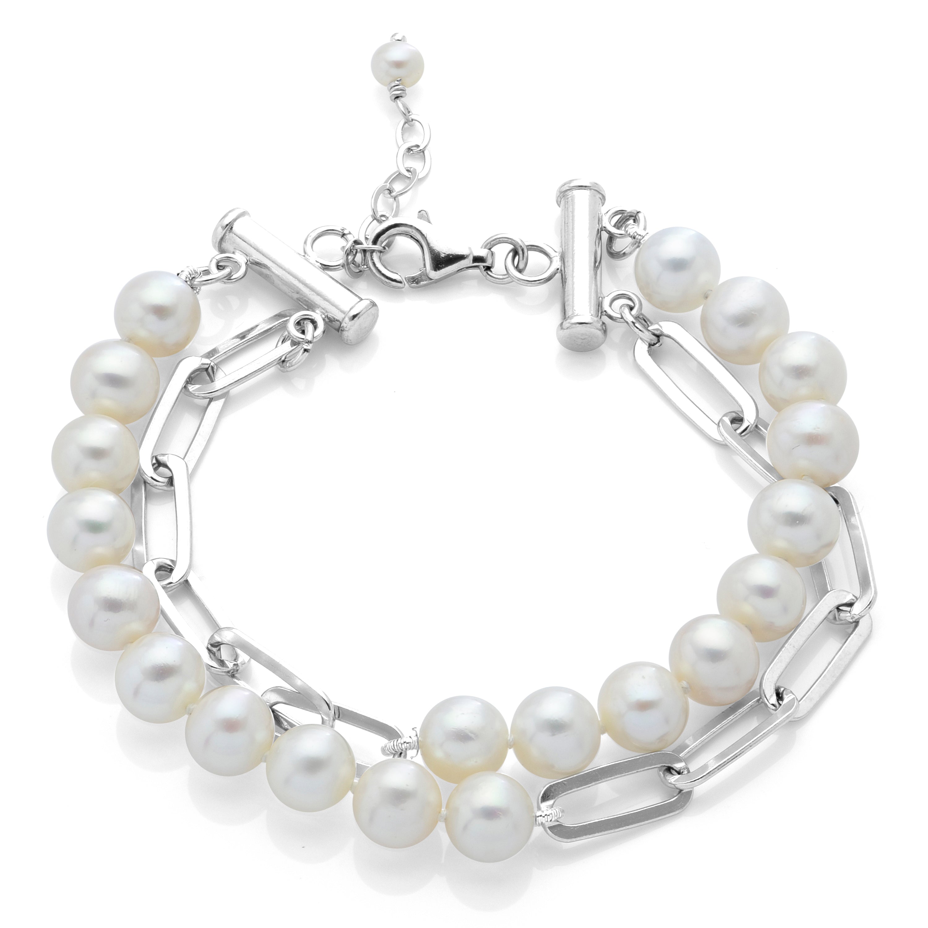 Imperial Partners Sterling Silver Freshwater Pearl Bracelet 638963