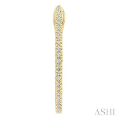 ASHI Inside-Out Diamond Skinny Hoop Earrings 638E6PPFGERYG