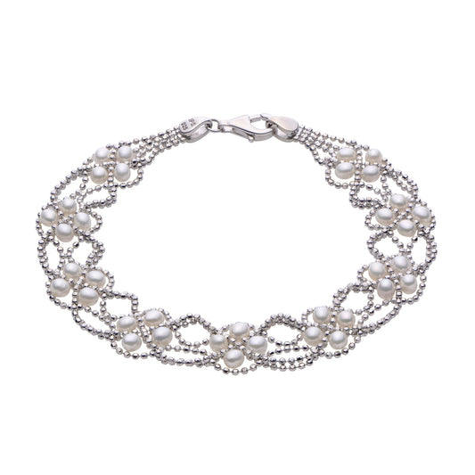 Parkplace Pearls Sterling Silver Freshwater Pearl Bracelet 639317/FW