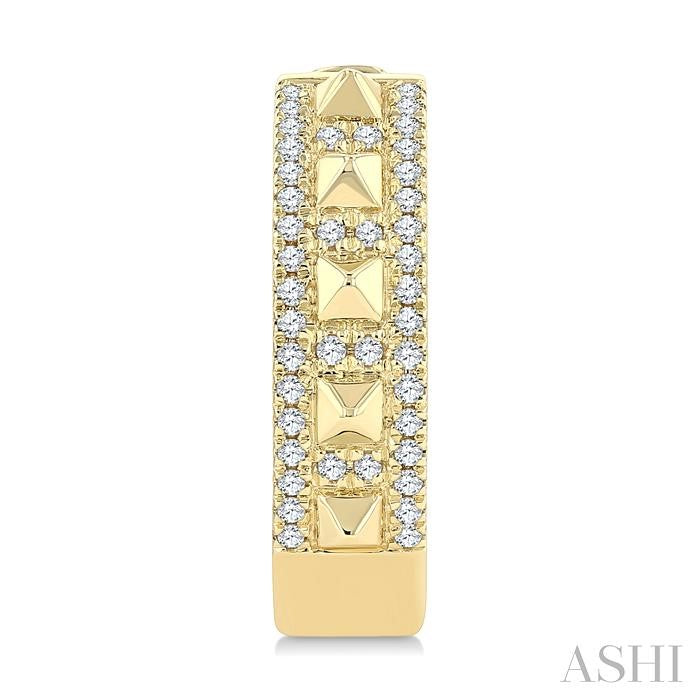 ASHI Bold Pyramid Diamond Fashion Hoop Earrings 639J6PPTGERYG