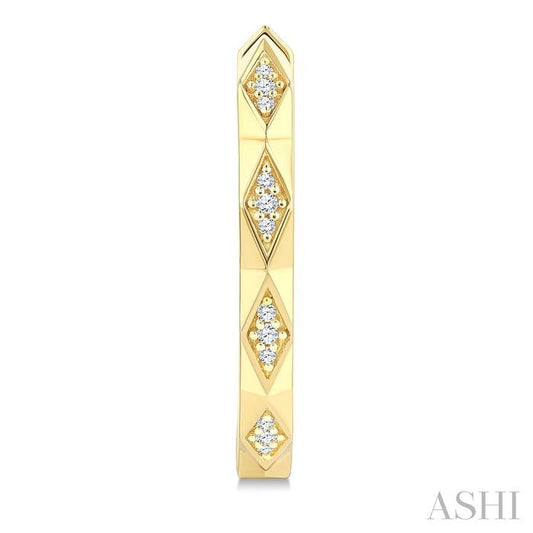 ASHI Geometric Diamond Fashion Hoop Earrings 639K9PPTGERYG