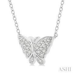ASHI Butterfly Petite Diamond Fashion Pendant 640E8PPTSPDWG