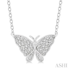 ASHI Butterfly Petite Diamond Fashion Pendant 640E8PPTSPDWG