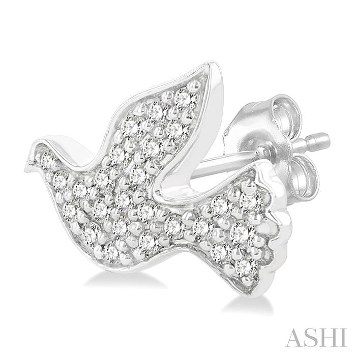 ASHI Dove Petite Diamond Fashion Earrings 640G8PPTSERWG