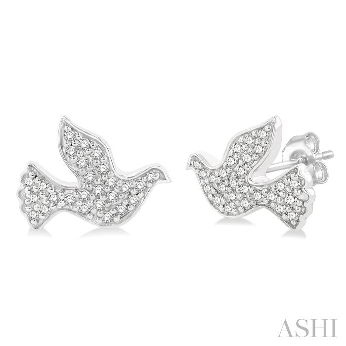 ASHI Dove Petite Diamond Fashion Earrings 640G8PPTSERWG