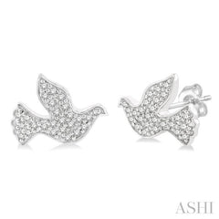 ASHI Dove Petite Diamond Fashion Earrings 640G8PPTSERWG