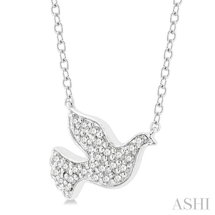 ASHI Dove Petite Diamond Fashion Pendant 640G8PPTSPDWG