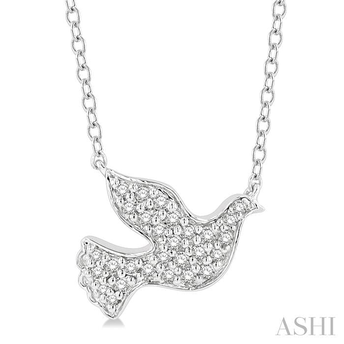ASHI Dove Petite Diamond Fashion Pendant 640G8PPTSPDWG
