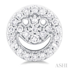 ASHI Smiley Petite Diamond Fashion Earrings 640N8PPTSERWG