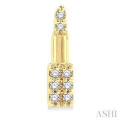 ASHI Lipstick Petite Diamond Fashion Earrings 640P9PPTSERYG