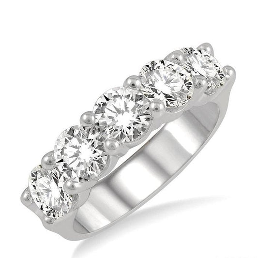Parkplace Jewelers Round Shape 5 Stone Diamond Wedding Band 33340PPFGWG-2.50