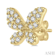 ASHI Butterfly Petite Diamond Fashion Earrings 641A7PPTSERYG