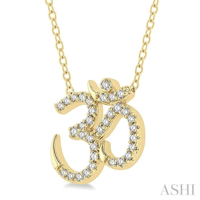 ASHI Om' Petite Diamond Fashion Pendant 641F8PPTSPDYG