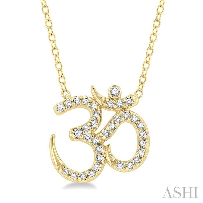 ASHI Om' Petite Diamond Fashion Pendant 641F8PPTSPDYG