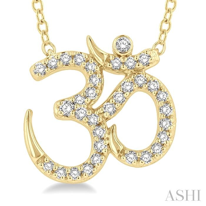 ASHI Om' Petite Diamond Fashion Pendant 641F8PPTSPDYG