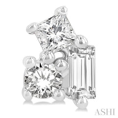ASHI Scatter Petite Baguette Diamond Fashion Earrings 641J8PPTGERWG