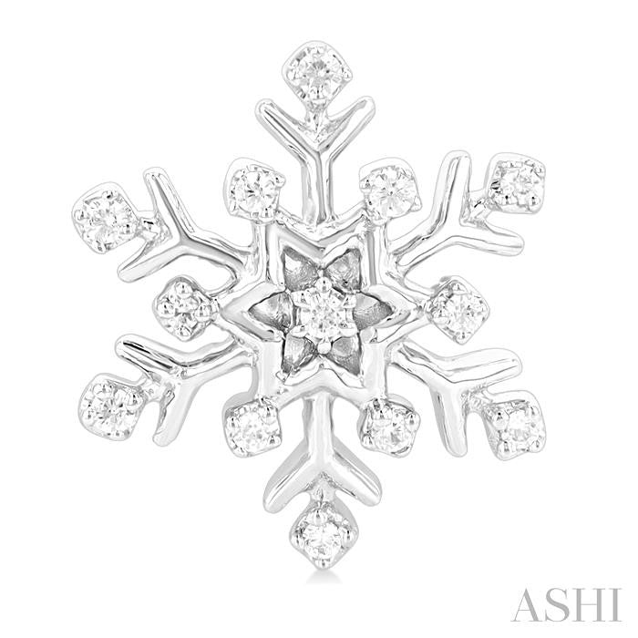 ASHI Snowflake Petite Diamond Fashion Earrings 641M8PPTSERWG