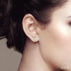 ASHI Crescent Petite Diamond Fashion Earrings 642A9PPTSERYG