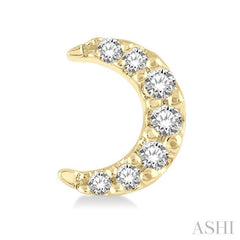 ASHI Crescent Petite Diamond Fashion Earrings 642A9PPTSERYG