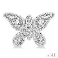 ASHI Butterfly Petite Diamond Fashion Earrings 642E8PPTSERWG