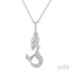 ASHI Mermaid Petite Diamond Fashion Pendant 642L9PPTSPDWG