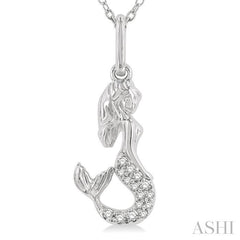 ASHI Mermaid Petite Diamond Fashion Pendant 642L9PPTSPDWG