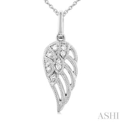 ASHI Angel Wings Petite Diamond Fashion Pendant 642M9PPTSPDWG