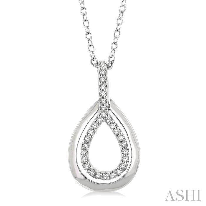 ASHI Pear Shape Petite Diamond Fashion Pendant 642P8PPTSPDWG