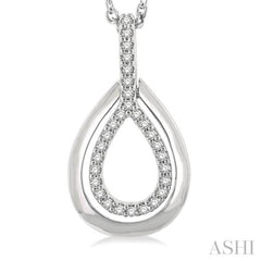 ASHI Pear Shape Petite Diamond Fashion Pendant 642P8PPTSPDWG