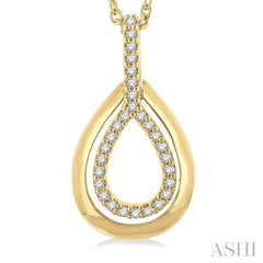ASHI Pear Shape Petite Diamond Fashion Pendant 642P8PPTSPDYG