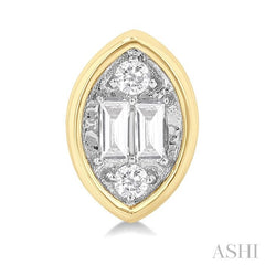 ASHI Marquise Shape Bezel Set Petite Fusion Diamond Fashion Earrings 642T7PPTGERYG-MQ