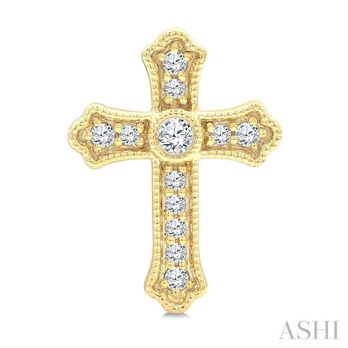 ASHI Cross Petite Diamond Fashion Earrings 642W7PPTGERYG