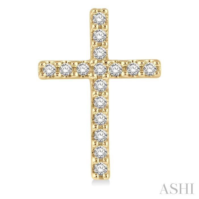ASHI Cross Petite Diamond Fashion Earrings 643D8PPTSERYG