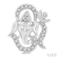 ASHI Om Ganesha' Petite Diamond Fashion Earrings 643F8PPTSERWG