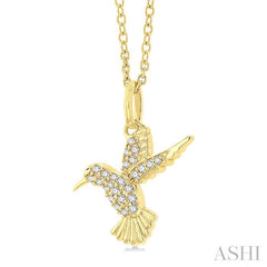 ASHI Hummingbird Petite Diamond Fashion Pendant 643J8PPTSPDYG