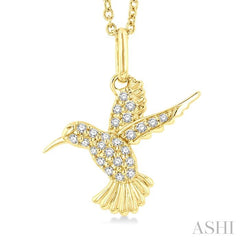 ASHI Hummingbird Petite Diamond Fashion Pendant 643J8PPTSPDYG