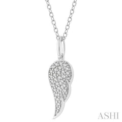 ASHI Angel Wings Petite Diamond Fashion Pendant 643M8PPTSPDWG