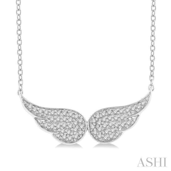 ASHI Angel Wings Petite Diamond Fashion Pendant 643N8PPTSPDWG